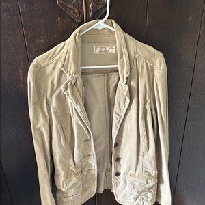 Women's Beige Corduroy Jacket
